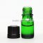5ml green glass essential oil bottles with dropper
