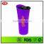 Promotional 16 ounce double wall plastic water cups with lid