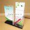 A4 clear acrylic brochure display stand holder