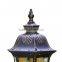 European clear seedy glass retro waterproof cast aluminum outdoor lighting