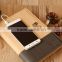 A6 Cute Magnetic USB Lock Wooden PU Notebook with Power Bank