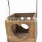 2015 china supplier hot selling FSC&SA8000 standing wood craft candle holders with cheap price