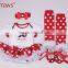 Fashionable kids Four Seasons christmas Girls Skirt Weater Set Red Christmas Girls Christmas Skirts