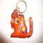 live animal lion shaped pvc keychain