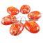 30x40mm big oval fire orange imperial jasper cabochon beads,gemstone pendant cabochon stone beads set for earrings,rings,3110031