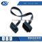 Customize Length Male to Female Gender Thin 1M OBD Extension Cable