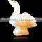 Natural Marble Onyx Designed 8" Marble Swan, Multi Green