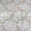 Hot sales 100% embroidery polyester white lace fabric for wedding dress