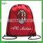 Custom Polyester Drawstring Bag, for promotion and gift