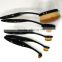 Special oval makeup brush holder 5pieces toothbrush BB cream plastic handle make up brushes oval foundation makeup brush set