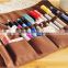 Vintage Roll canvas Makeup Cosmetic Brush Pen Pencil Case Organizer Pouch Bag