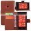 COW SKIN TEXTURE Soft Wallet Case Stand PU Leather Case For MICROSOFT LUMIA 520 FOR NOKIA 520 FLIP LEATHER CREDIT CARD CASE