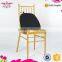 2015 New Design Qindao Sinofur gold banquet aluminium alloy chiavari chair