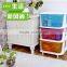 Plastic Storage Box 3 Drawers Hot Pink Fuschia Home Organizer Large Drawer Trolley