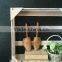 White Wooden Wall Hanging Crate Shelf / Wall Pocket