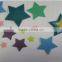 15020409 Colorful felt star stickers for kids