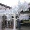 cheap hot sale foliage Banyan leaves artificial ficus leaves. green white gold leaves