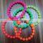 colorful promotional silicon bead bracelets manufacturer