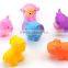 Baby bath toy floating animals,Plastic Animal Rubber bath toys,Custom vinyl bath toys