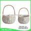 Vintage cheap garden ash grey flower wicker basket