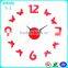 Large luxury home decor black butterfly acrylic clock wall