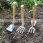 stainless steel head mini garden hoe for kids and adult