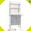 wholesale baby wooden white shelf with cabinet high quality white shelf W08D021