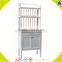 wholesale baby wooden white shelf with cabinet high quality white shelf W08D021