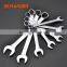combination spanner different size chrome vanadium harden spanner tools set