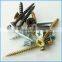 Factory price yellow zinc fibreboard screw made in china
