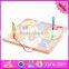 2017 New products develop intelligence children toy wooden magnetic maze W11H018