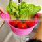 Foldable pasta basket,silicone rubber basket,silicone folding basket