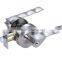 Satin nickel zinc alloy handle china door lock system leverset