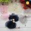 5.5" Unique fashino pretty organza 3pearl hair bow for girls