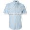 Custom mining industrial work uniform Mens 100% cotton short sleeve workwear shirts
