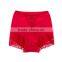 Best Quality Red 95% Cotton 5% Spandex with Lace Custom Sexy Fancy Woman Underwear