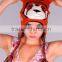 Custom Adult Animal Crocheted Winter Cat Ear Knitted Hat