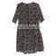 Z&M Lady's 2017 New Fashion dress Women's Silk dress Floral Dress dress