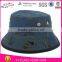 Black Cotton Woven Labels Chain Bucket Hat for Men