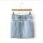 EY0611A 2015 New Fashion Women Restoring Ancient Ways of Tall Waist Jeans Skirt