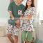 Han edition couples in spring and summer with short sleeves pajamas girl lovely cartoon loose big yards suit men's leisure house