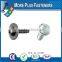 Made in Taiwan Stainless M3-0.5 x 12mm Phillips Pan Head Zinc Finish Steel Internal Tooth Washer SEMS Machine Screw