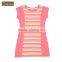 Qianxiu Striped Ladies Pink Modal Latest Nightgown