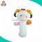 Soft stuffed plush baby rattle toys manufacture rattle toy for baby