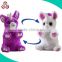 new design two toys in one plush pig & bunny inside out reversible toy