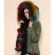 New Year Winter Overcoat Lady Luxury Fox Fur Coat for Chirstma