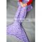 Knitted wool blend mermaid tail blanket air conditioning leisure blanket