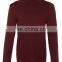 CHEFON Burgundy roll neck jersey top CTT0019
