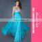 Chiffon Sequin Diamond 7 Color Evening Dress Sexy Off-shoulder Backless Dress