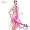 Latin sequin dress stage wear lovely pink 2015 L-11304